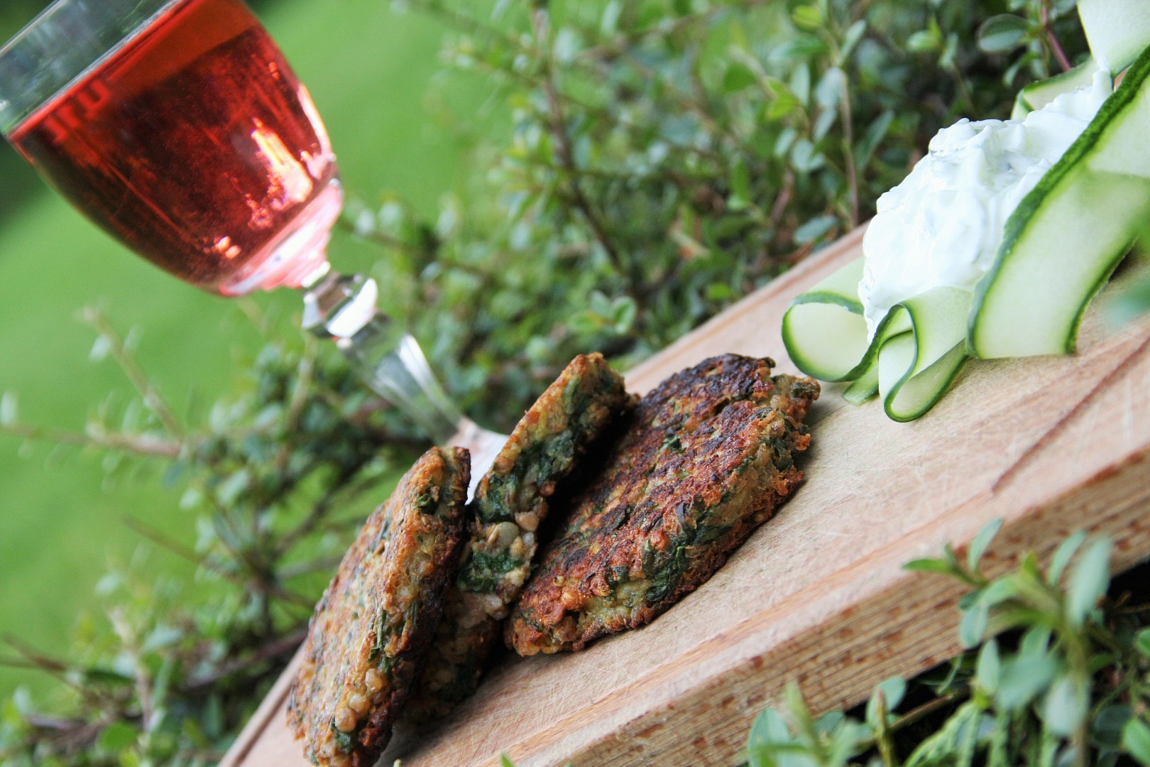 Pohankové placičky s mangoldem