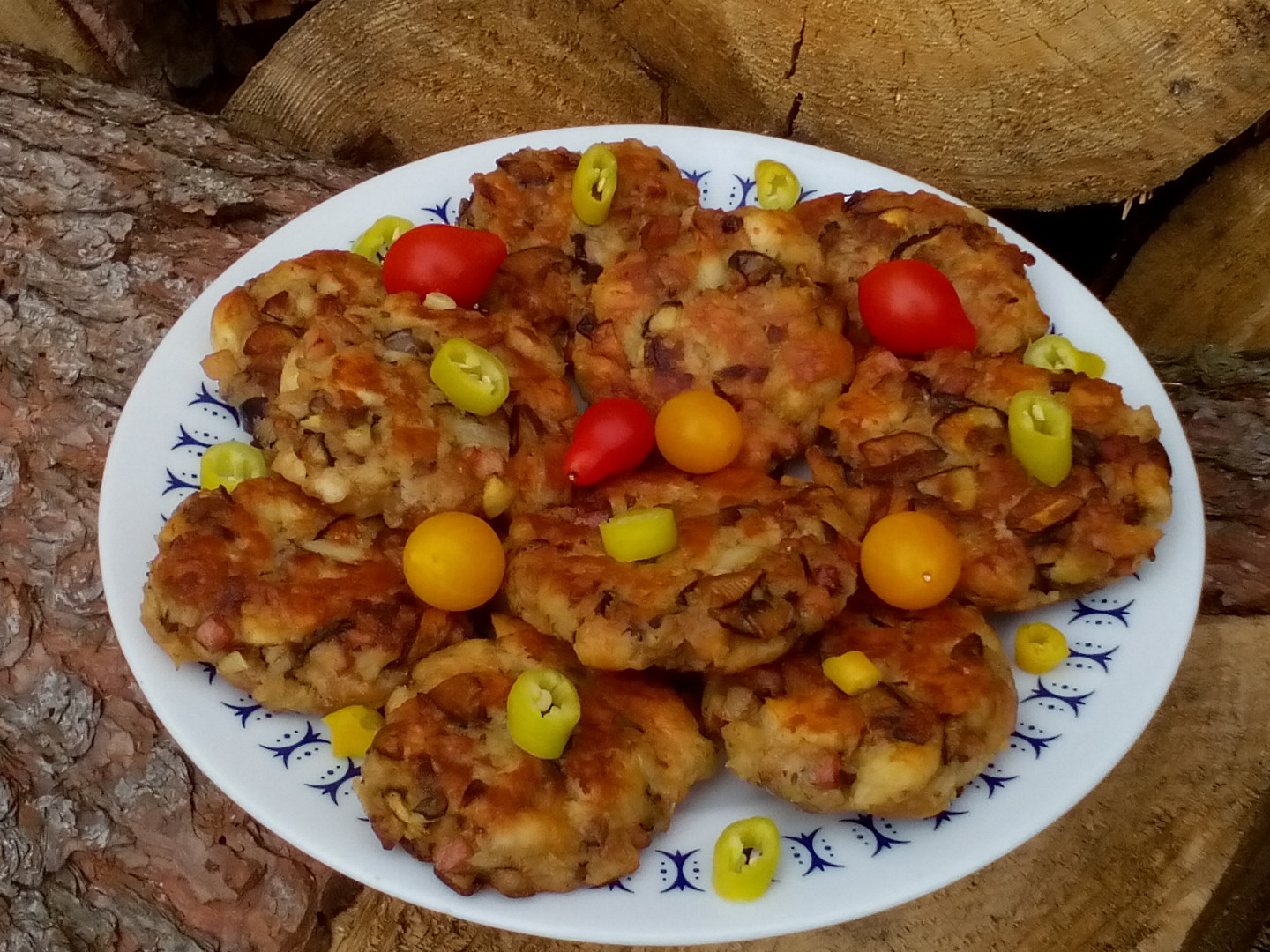 Rohlíkové pleskačky (placičky) s houbami