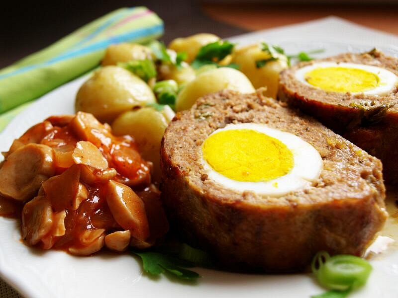 Roláda z mletého masa se slaninkou