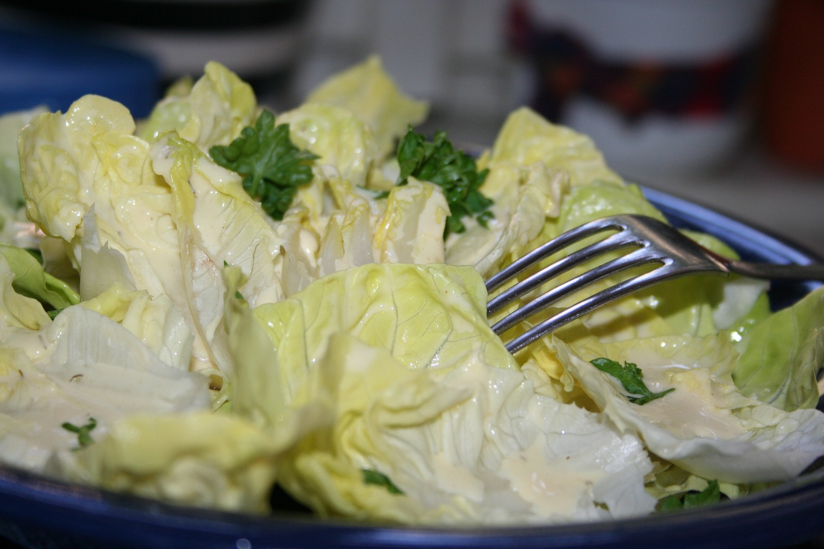 Salát s hořčicovou zálivkou