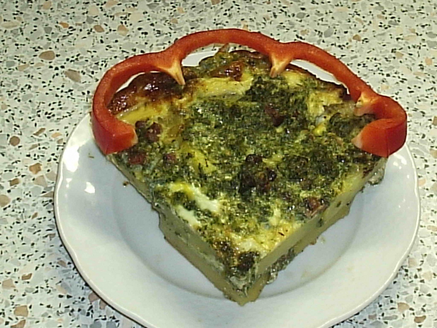 Špenátový dortík