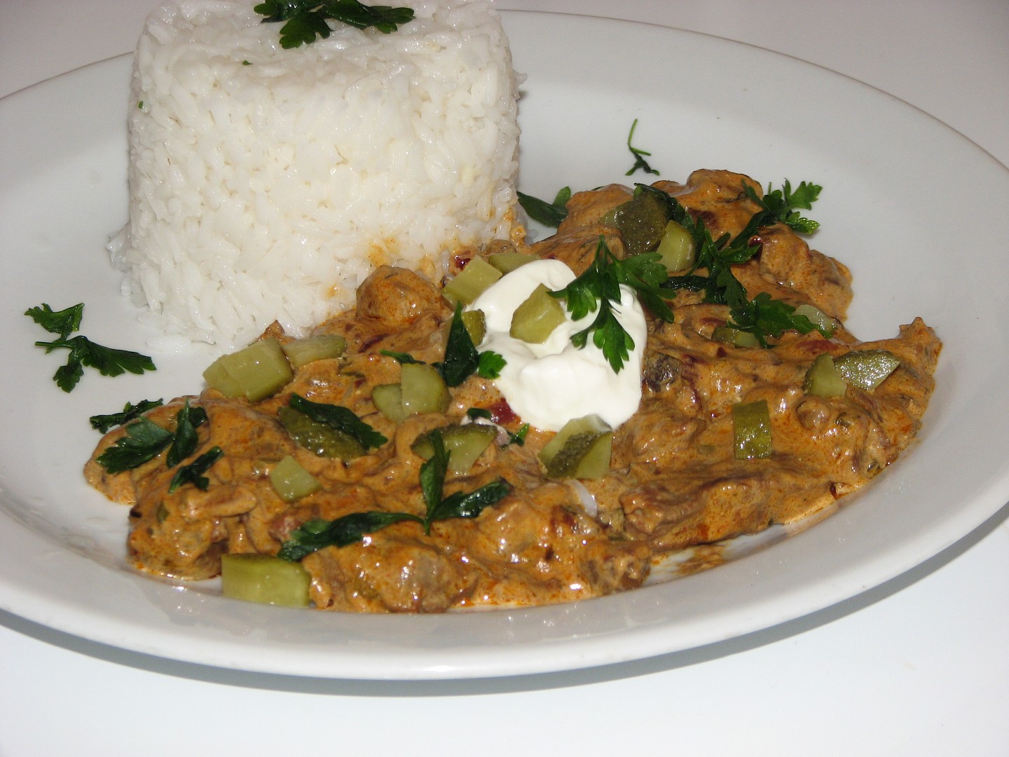 Srnčí stroganoff dle Jamieho Olivera