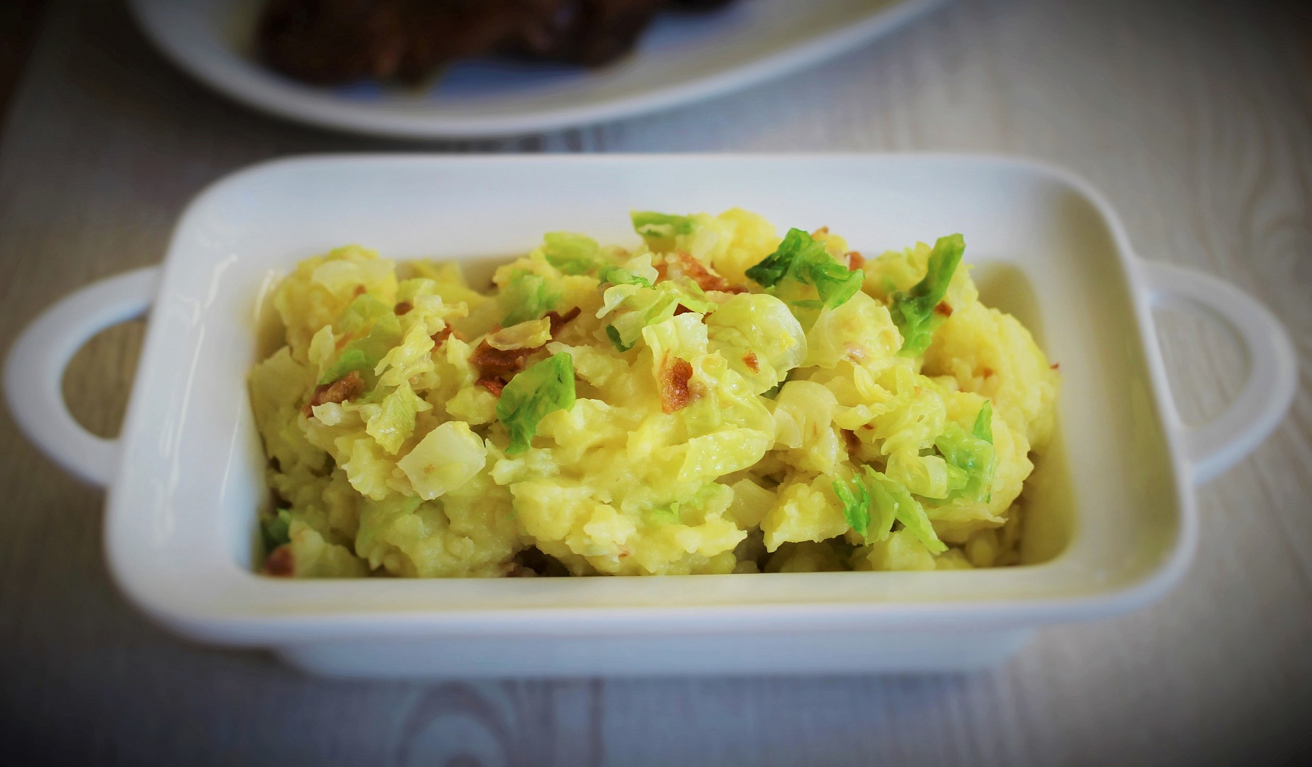 Šťouchané brambory s kapustou