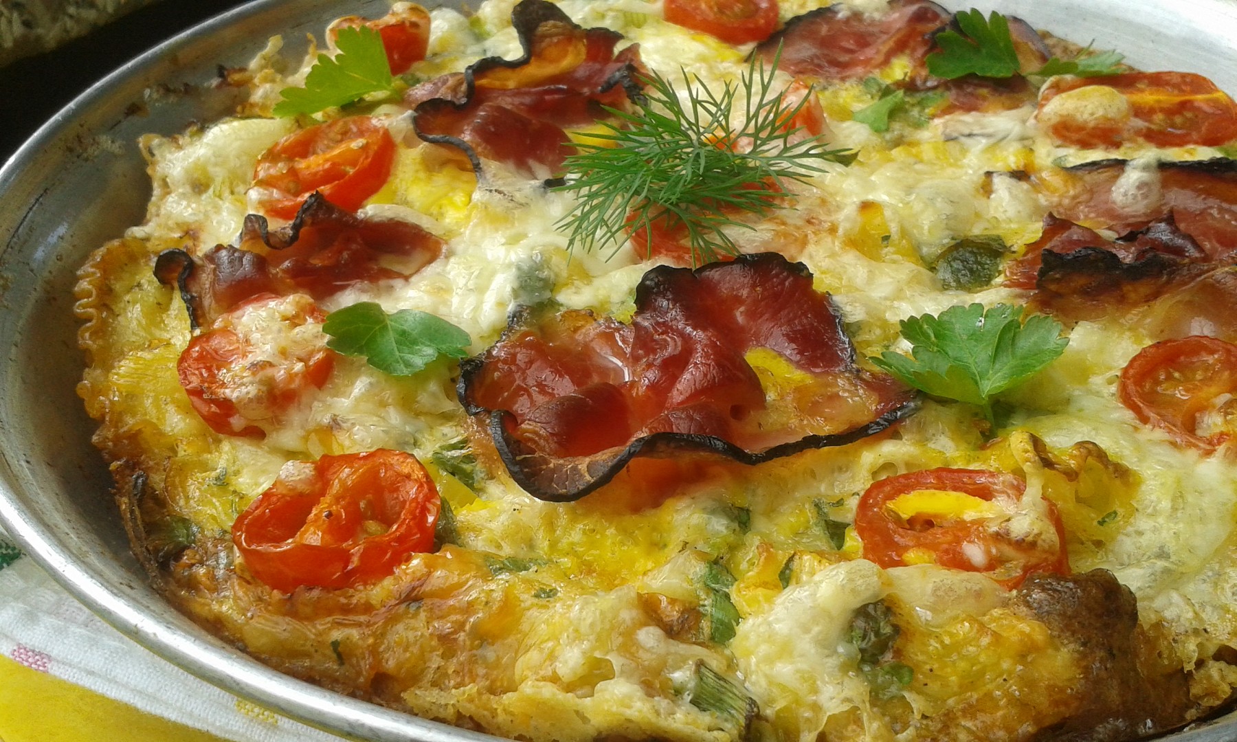 Těstovinová frittata