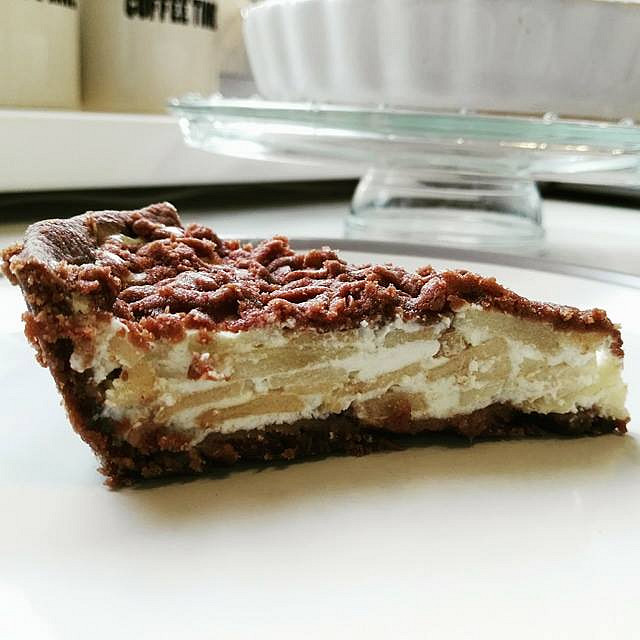 Tvarohovo-jablečný koláč (bezvaječný)