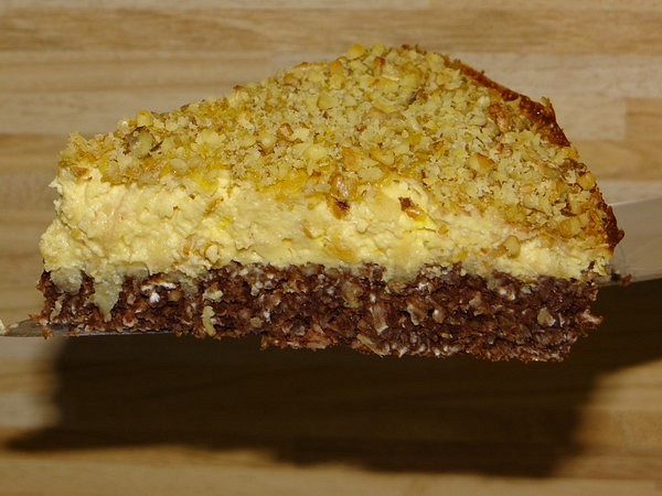 Tvarohovo-ovesný koláč s jablky