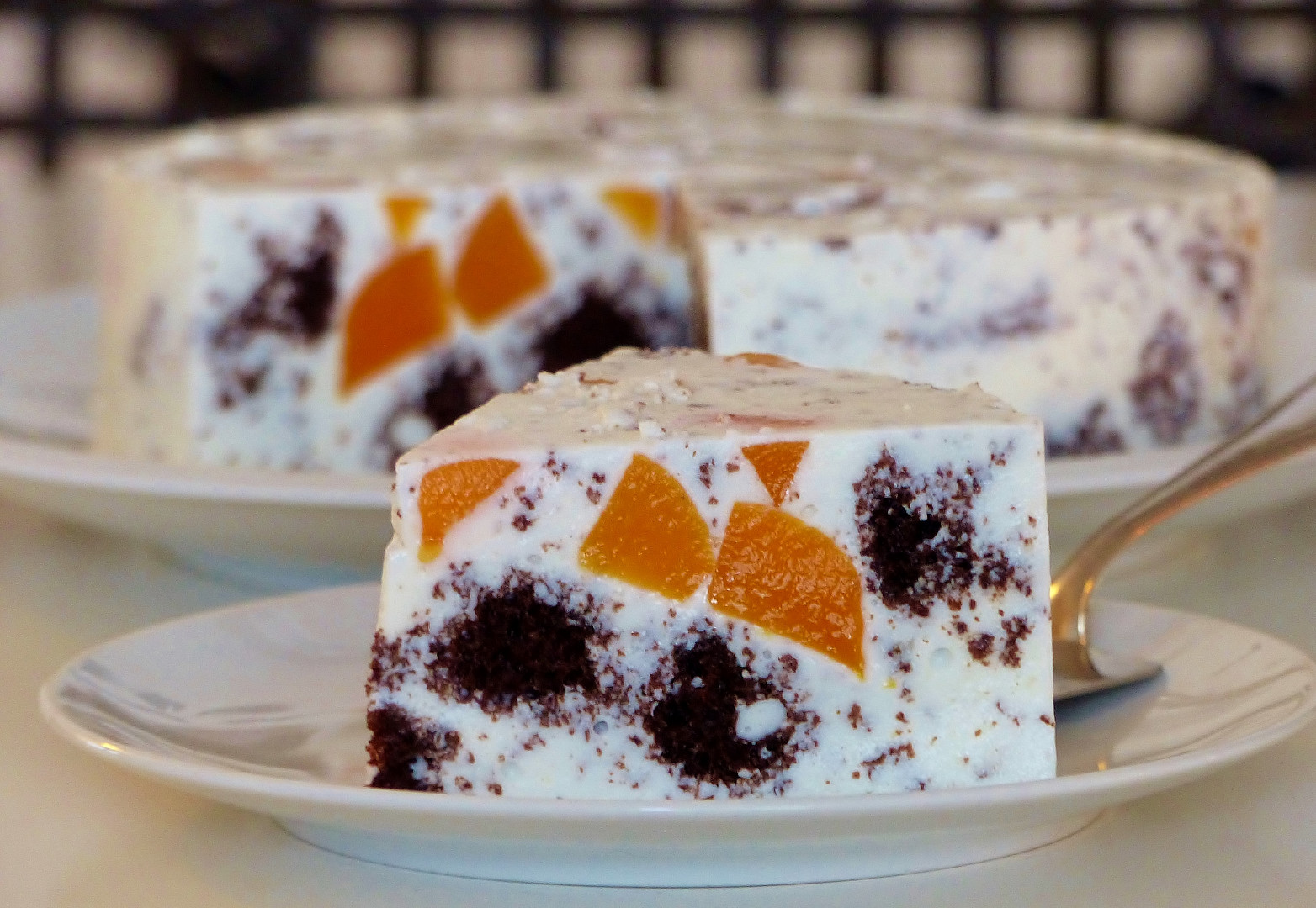 Tvarohový kostkový dort