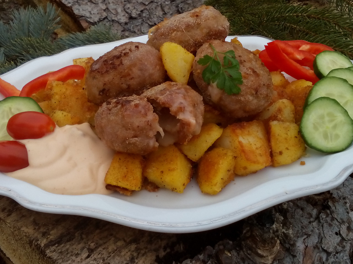 Tvarůžky a Romadur v mletém mase