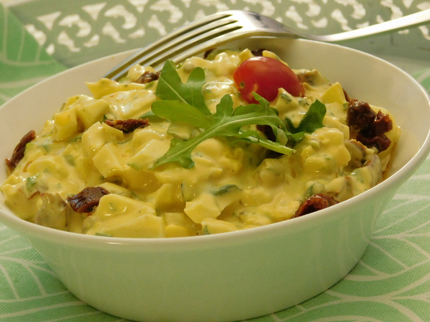 Vajíčkový salát s rukolou