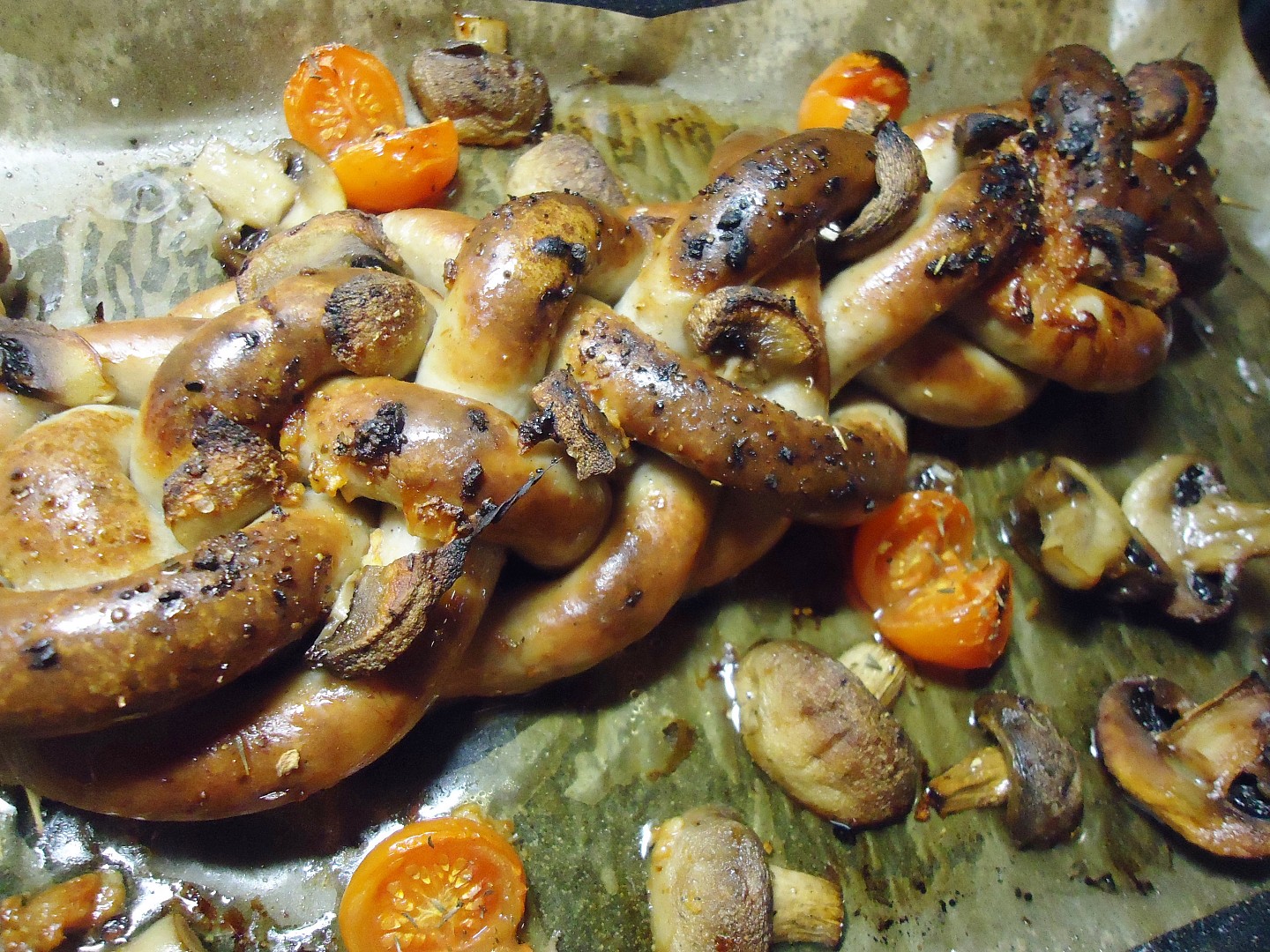 Vánočka z bílé klobásy