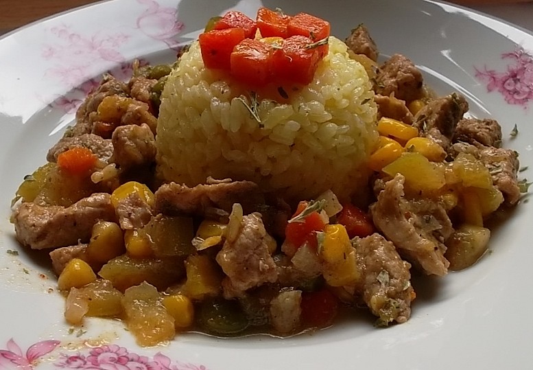 Vepřová svíčková na zelenině