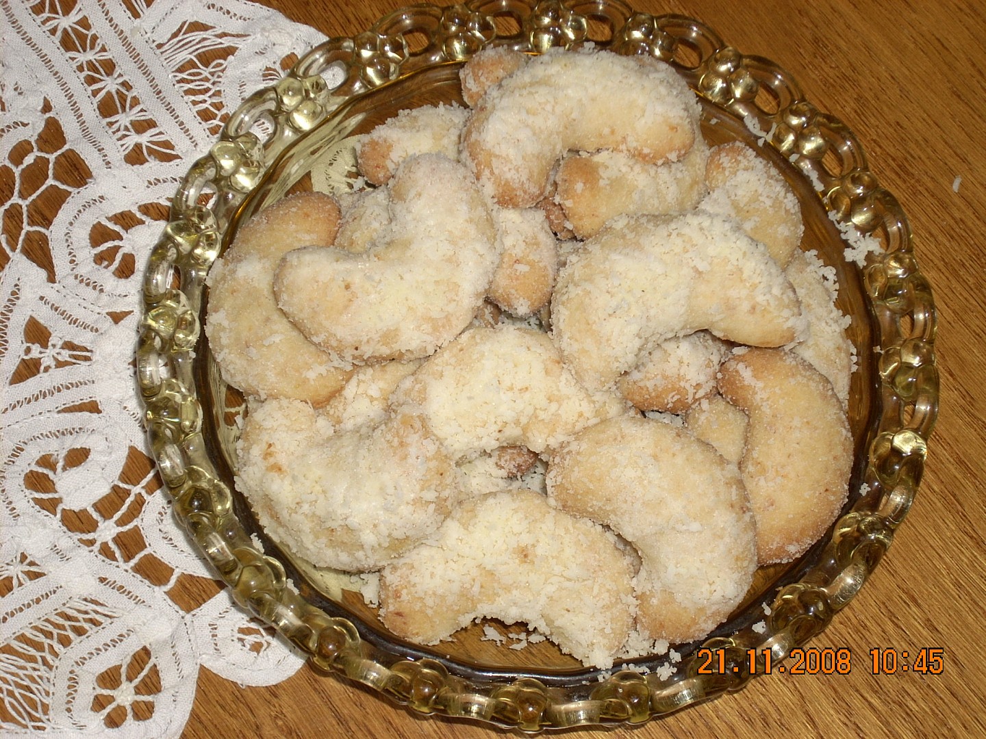 Voňavé kokosové rohlíčky