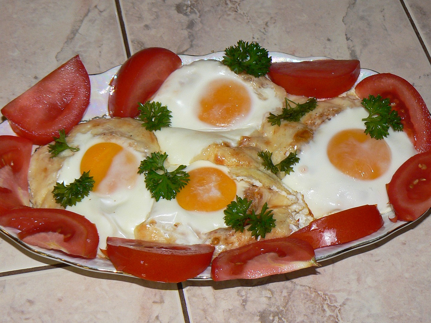 Zapečená „Hermelínová sluníčka“